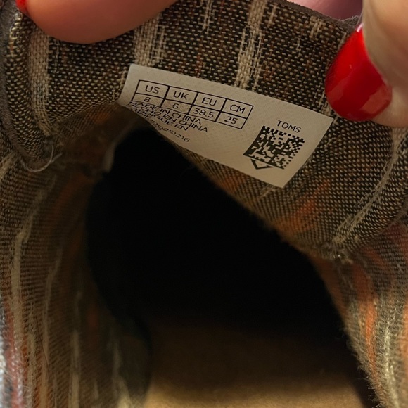 TOMS Womens Desert Wedge Tan Booties Size 8 - Picture 6 of 6
